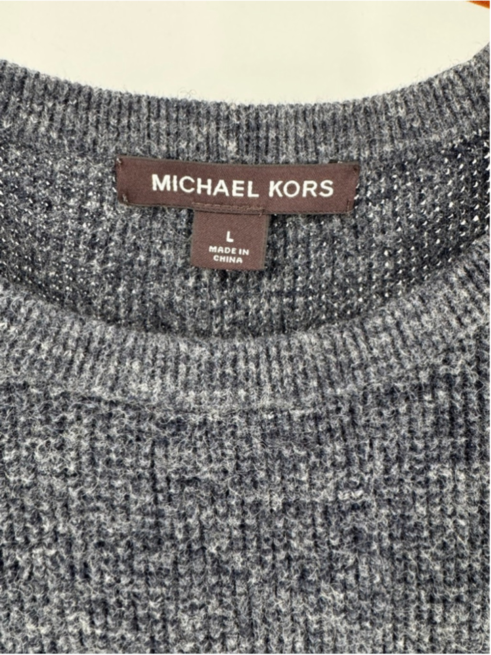 Michael Kors Men’s Gray Crewneck Sweater Large - Picture 7 of 9